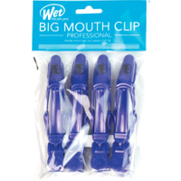 The Wet Brush Big Mouth Wet Clips Blue (4pcs) (SS405IBLUE)
