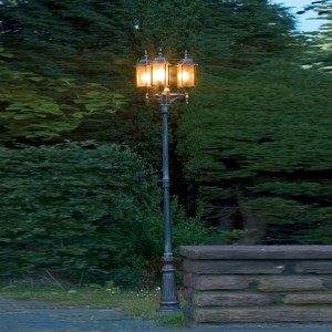 3-punktowa latarnia MILANO czarny-srebrny