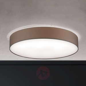 Lampa sufitowa Shade tekstylny klosz 100cm brązowa