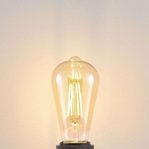 Żarówka LED E27 ST64 6,5W 2 500 K bursztynowa