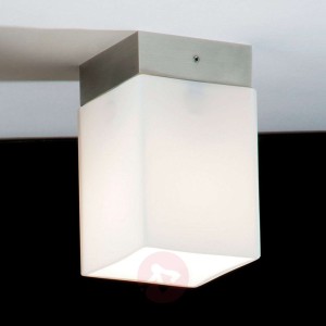 Krótka lampa sufitowa QUADRO BOX SHORT, nikiel mat