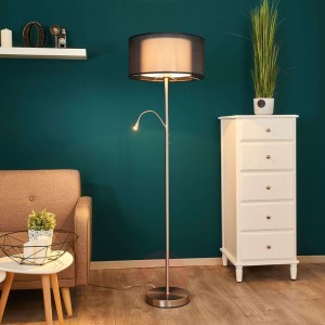 Lampa podłogowa z lampką do czytania Damento