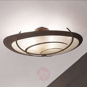 Duża lampa sufitowa Galassia, kolor rdzawy