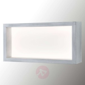 Kinkiet LED Window, 60 x 30 cm, vintage biały