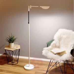 Lampa stojąca LED Finnley, matowo-biała ściemniana