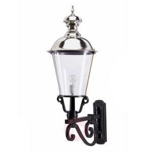NOTARIS L - zewnętrzna lampa ścienna, chrom.
