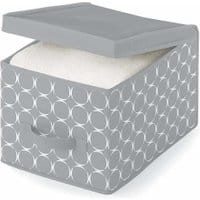 Pudełko z pokrywką do przechowywania Hoop Grey S