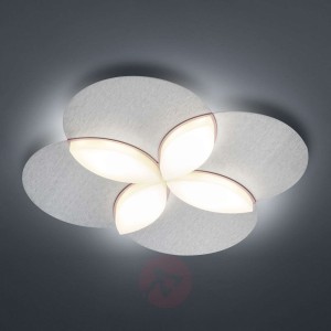 BANKAMP Spring lampa sufitowa LED, srebrna