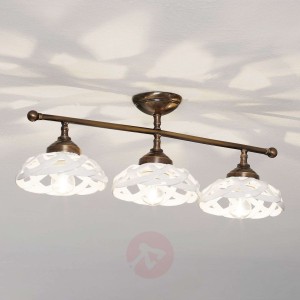 3-punktowa ceramiczna lampa sufitowa Emanuel
