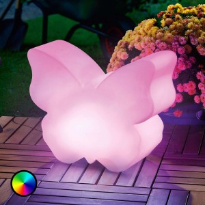 Lampa solarna LED Butterfly, ze zmianą barw
