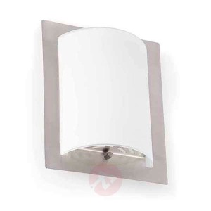 Elegancka lampa ścienna DIULA-1 niklowany 20 cm