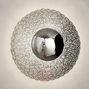 Lampa ścienna Utopistico Circa, srebrny chrom