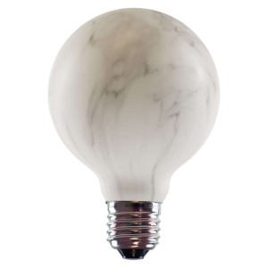 SEGULA żarówka globe LED G80 E27 8W wygląd marmuru