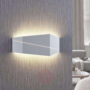 Kinkiet LED Nikolae, 40 cm, biały
