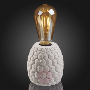 Lampa stołowa Zement, podstawa wzór plastra miodu