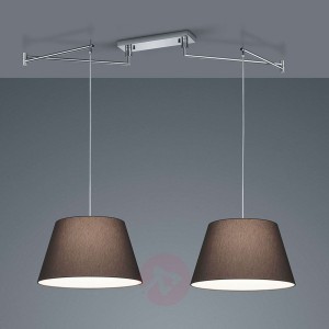 Helestra Certo lampa wisząca 2-pkt. antracyt