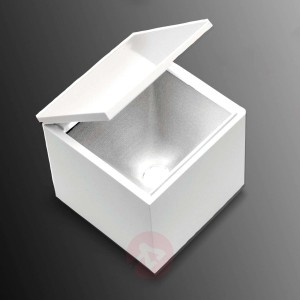 Lampa stołowa LED Cuboled, sześcian, biała