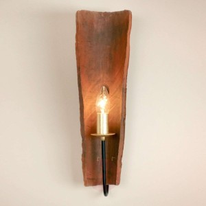 Lampa ścienna COUNTRY z dachowym gontem