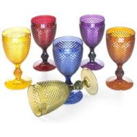 Zestaw 6 kieliszków Diamond Multicolor 390 ml