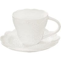 Zestaw 2 filiżanek do herbaty z 2 talerzykami Arabesque 200 ml