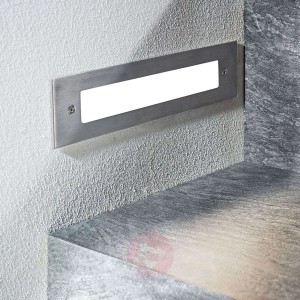 Oprawa wpuszczana ścienna LED Roni, stal, 27 cm