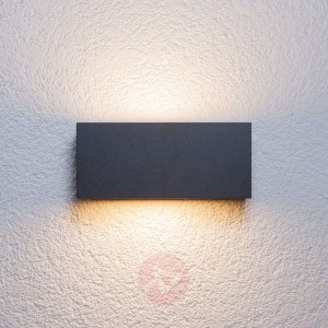 Prostokątna lampa ścienna zewnętrzna Bente