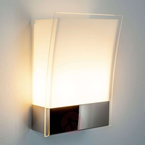 Malthe - nowoczes. lampa ścienna ze szkła i metalu