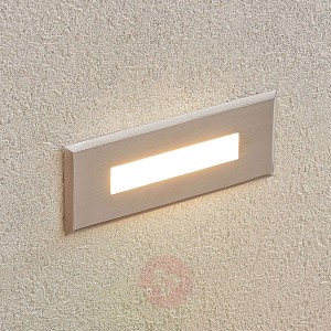 Oprawa wpuszczana ścienna LED Doga, stal, 12 cm