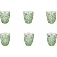 Zestaw 6 szklanek do wody Gemma Green 337 ml
