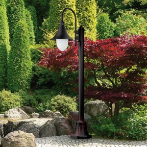 Atrakcyjny słupek oświetleniowy Miranda czarny