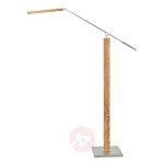 HerzBlut Otto O lampa stojąca do czytania LED dąb