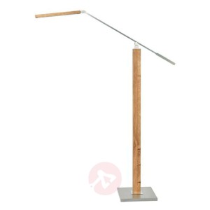 HerzBlut Otto O lampa stojąca do czytania LED dąb