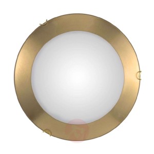 Lampa sufitowa Moon Leaf, złota, Ø 40 cm