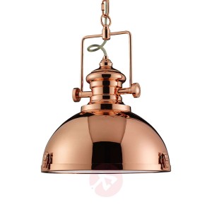 Lampa wisząca Metal industrialna kolor miedzi