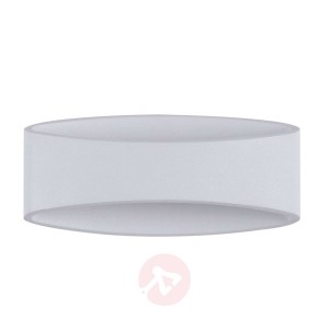 Kinkiet LED Trame, owalny kształt w kolorze białym