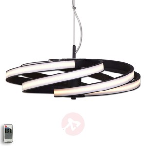 Dekoracyjna lampa wisząca LED Zoya, czarna