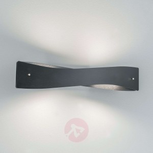 Lucande Lian kinkiet LED, czarny, aluminium