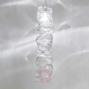 Lampa wisząca Shar Pei, szkło ołowiowe kryształowe