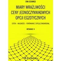 Miary wrażliwości ceny jednoczynnikowych opcji egzotycznych