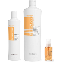 Fanola Nutri Care Restructuring Shampoo 350ml + Fanola Nutri Care Restructuring Conditioner 1000ml + Fanola Nutri Care Restructuring Fluid Crystals 100ml