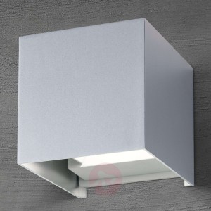 Kinkiet zewnętrzny LED Cube, aluminium