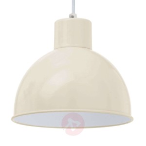 Lampa wisząca ANDRIN, piaskowa - białe wnętrze