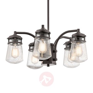 5-punktowa zewnętrzna lampa wisząca Lyndon