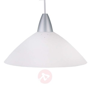 Zgrabna lampa wisząca Nogo, biała