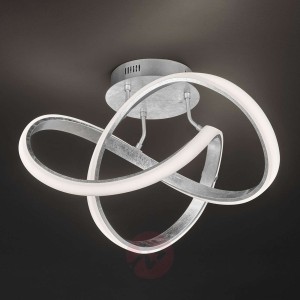 Srebrna lampa sufitowa LED Indygo