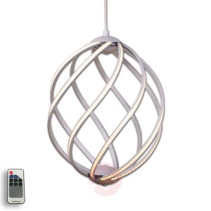 Elegancka lampa wisząca LED Twist aluminium Ø 36cm
