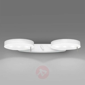 Lakierowana na biało lampa ścienna 3-LED, 2-pkt.