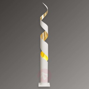 Ekskluzywna lampa stojąca Remi, biało-złota