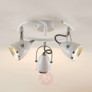 Lindby Jadon lampa sufitowa LED biała 3-pkt 29,7cm