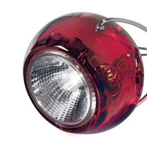 Designerska lampa wisząca BELUGA COLOUR czerwony
